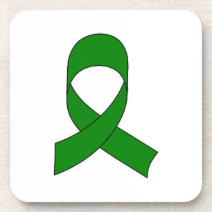 Green Ribbon Zeichnend Untersetzer