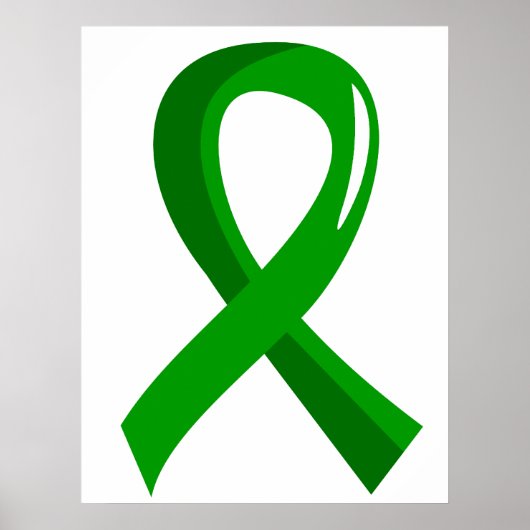 Green Ribbon zur psychischen Gesundheit 3 Poster (Vorne)