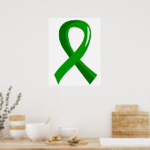 Green Ribbon zur psychischen Gesundheit 3 Poster (Küche)