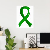 Green Ribbon zur psychischen Gesundheit 3 Poster (Heimbüro)