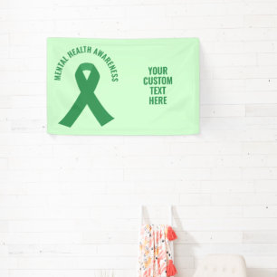 Green Ribbon zur Sensibilisierung für psychische G Banner