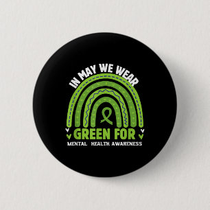 Green Ribbon zur Sensibilisierung für psychische G Button