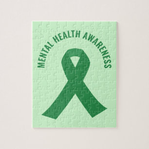 Green Ribbon zur Sensibilisierung für psychische G Puzzle