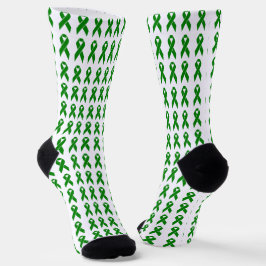 Green Ribbon zur Sensibilisierung für psychische G Socken