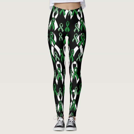 Green Ribbons.. C Diff Leggings (Vorderseite)