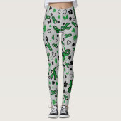 Green Ribbons Multi..C Diff Leggings (Vorderseite)