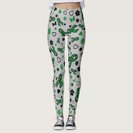 Green Ribbons Multi..C Diff Leggings (Vorderseite)
