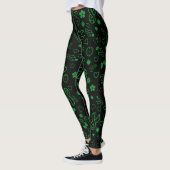 Green Ribbons Multi..Gastroparesis Leggings (Links)