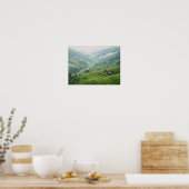Green Rice Terraces Mountain Valley Landscape Poster (Küche)
