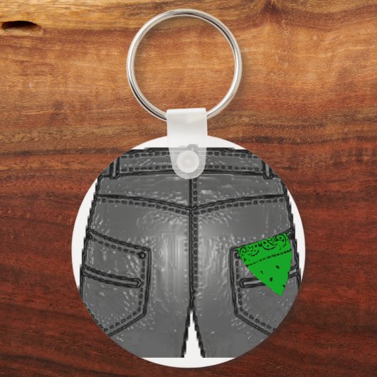 Green Right Hanky Schlüsselanhänger (Vorderseite)