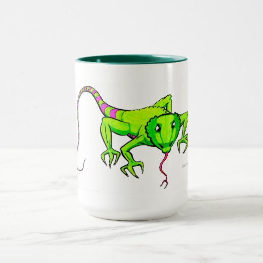 Green Ringo Lizard Tasse (Zentrum)