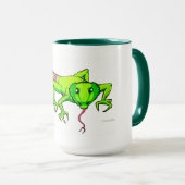 Green Ringo Lizard Tasse (VorderseiteRechts)