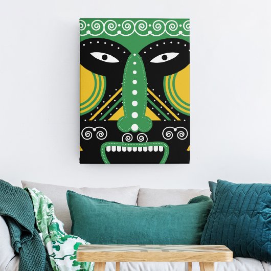 Green Ritual Tribal Leinwanddruck