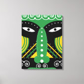 Green Ritual Tribal Leinwanddruck (Vorderseite)