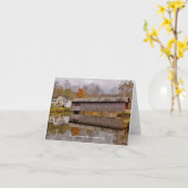 Green River Covered Bridge - Guilford, Vermont Karte (Gelbe Blume)