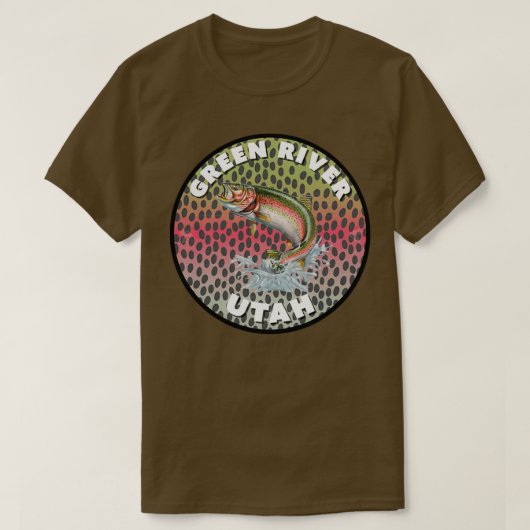 Green River Fly Fishing Utah T T-Shirt (Design vorne)