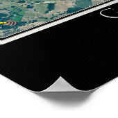 Green River Lake Kentucky Satellite Poster Karte (Ecke)