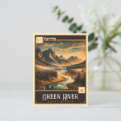 Green River, Wyoming | VINTAG Postkarte (Stehend Vorderseite)