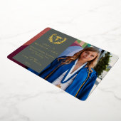 Green RN Caduceus Abschluss Foto Ankündigung (Gedreht)