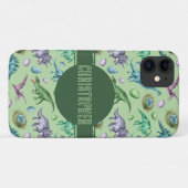 Green Roaring Jurassic Dinosaur mit Namen Case-Mate iPhone Hülle (Rückseite (Horizontal))