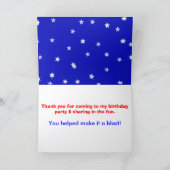 Green Robot Boy Blue Cupcake Birthday Karte (Innenseite)