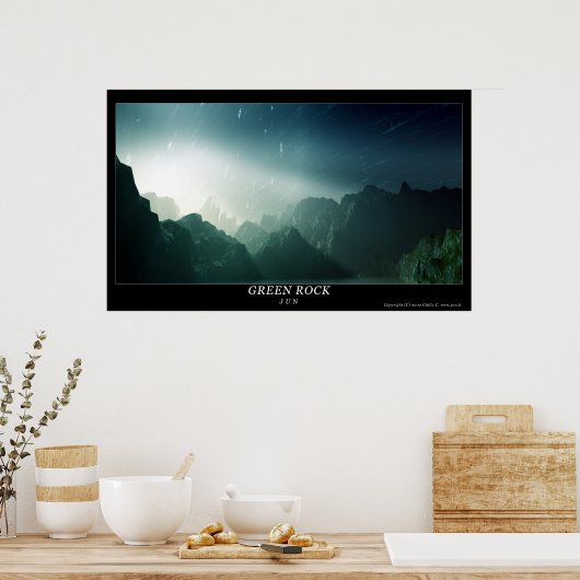 Green Rock Poster (Küche)