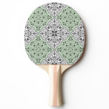 Green Rokoko Pattern Geblüht