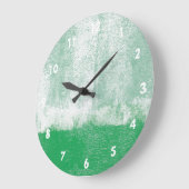 Green rolled paint clock große wanduhr (Winkel)
