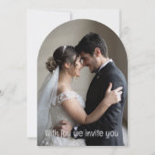 Green Romantic Couple Personalized Wedding  Einladung (Vorderseite)