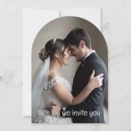 Green Romantic Couple Personalized Wedding Einladung