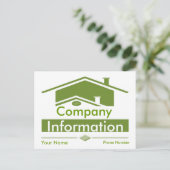 Green Roof Vielen Dank Postkarte (Stehend Vorderseite)