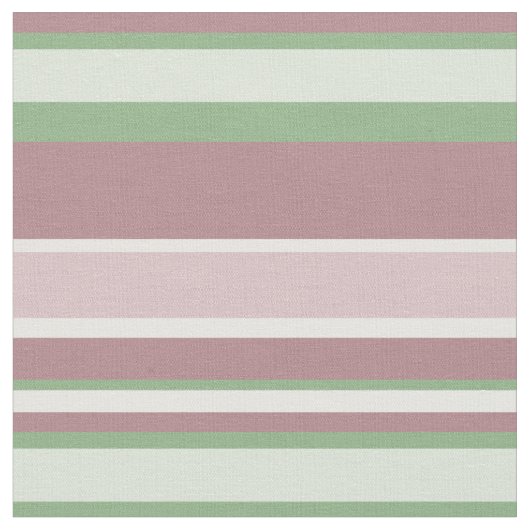 Green, Rose and Pink Stripes Stoff (Nahaufnahme)