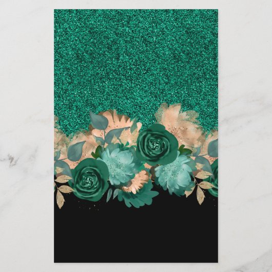 Green Rose Gold Butterflies Süß 16 (Rückseite)