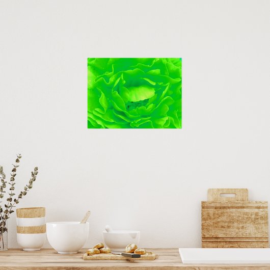 Green Rose Poster (Küche)
