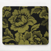 Green Rosen Damask Mousepad (Vorne)