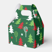 Green 💚 💔 🤍, rot, weiß, Tennis Weihnachten Geschenkschachtel (Vorderseite)