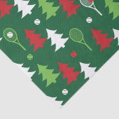 Green 💚 💔 🤍, rot, weiß, Tennis Weihnachten Seidenpapier (Detail)