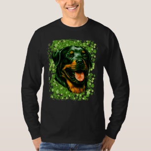 Green Rottweiler Hund Rasse St Patrick S Day Dog L T-Shirt