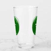 Green Round Shape Business Brand on Glass Cup Glas (Links)