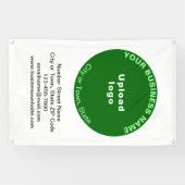 Green Round Shape Business-Marke auf Banner (Horizontal)