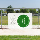 Green Round Shape Business-Marke auf Banner (Insitu)
