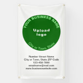 Green Round Shape Business-Marke auf Banner (Vertikal)