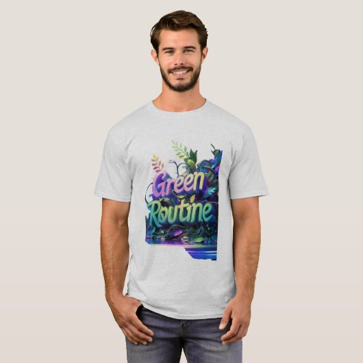 "Green Routine"-T - Shirt (Vorne ganz)