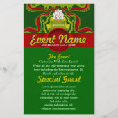 Green Royal Goddess Art Custom Event Flyer (Vorne)