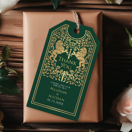 Green Royal Lion Medieval Sword Wedding Vielen Dan Geschenkanhänger