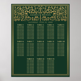 Green Royal Mittelalterliches Schwert Hochzeitstab Poster