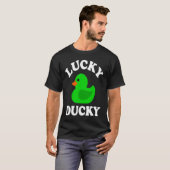 Green Rubber Duck Lucky Ducky Quack St Patricks D T-Shirt (Vorne ganz)
