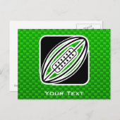 Green Rugby Postkarte (Vorne/Hinten)