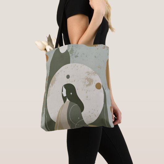 Green Rust Tan Empowering Woman Abstract  Tasche (Von Nahem)