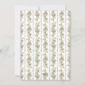 Green Rustic Botanical Christmas Card Feiertagskarte (Rückseite)